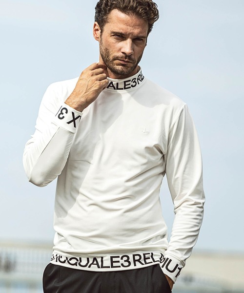1PIU1UGUALE3  RELAX （ウノピゥウノウグァーレトレ リラックス）の「LEON 11月号掲載 1PIU1UGUALE3 RELAX(ウノピゥウノウグァーレトレ)ハイネックロゴ長袖Tシャツ（Tシャツ/カットソー・メンズ・ホワイト/ブラック/ネイビー・S/M/L/XL/XXL）」の16枚目の写真