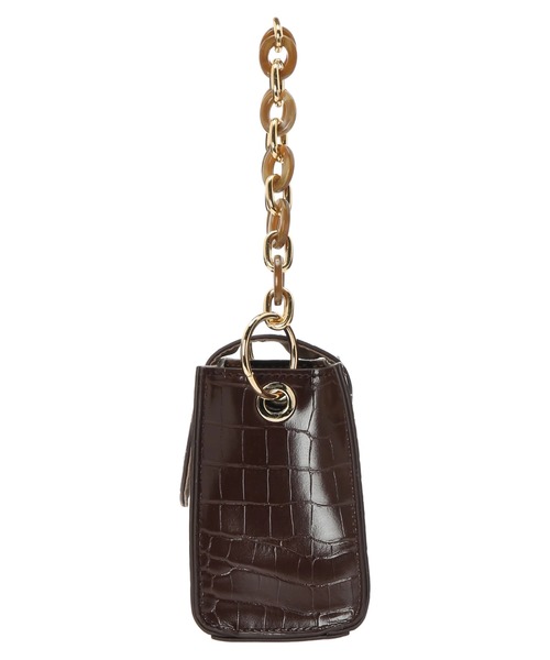 earth music&ecology(アースミュージックアンドエコロジー)の「スクエアチェーンミニバッグ *(ハンドバッグ・レディース・パイソン/ミント/ダークブラウン/パープル・FREE)」の19枚目の写真