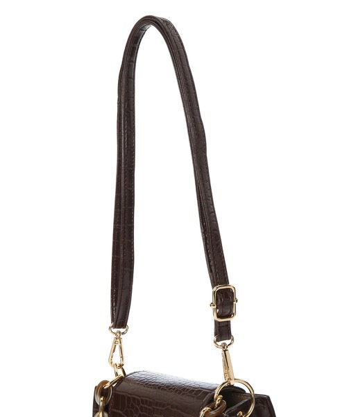 earth music&ecology(アースミュージックアンドエコロジー)の「スクエアチェーンミニバッグ *(ハンドバッグ・レディース・パイソン/ミント/ダークブラウン/パープル・FREE)」の22枚目の写真