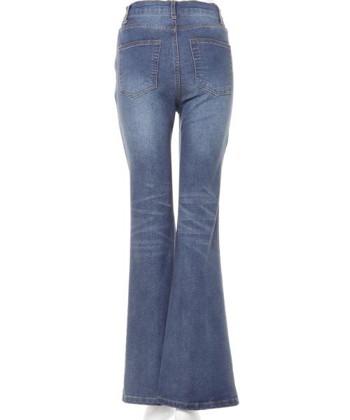 INGNI(イング)の「フロントスリットフレアデニムパンツ(デニムパンツ・レディース・ブラック/グレー/ブルー系その他/ブルー系その他4・S/M)」の7枚目の写真