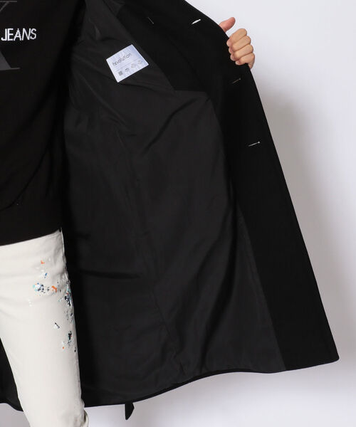 HEVO（イーヴォ）の「HEVO(イーヴォ)   シングルコート（ステンカラーコート・メンズ・ブラック・50/48）」の10枚目の写真