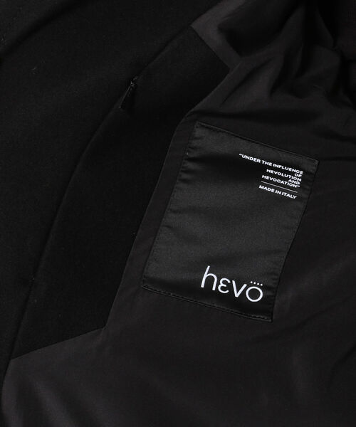 HEVO（イーヴォ）の「HEVO(イーヴォ)   シングルコート（ステンカラーコート・メンズ・ブラック・50/48）」の11枚目の写真