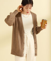 Ray BEAMS | Ray BEAMS / フラッフィー Vネック カーディガン(カーディガン/ボレロ)