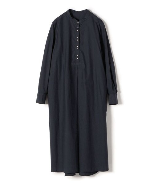 SHIPS(シップス)の「〈手洗い可能〉フロントパールモチーフボタンロングスリーブワンピース◇(ワンピース・レディース・ライトブルー/ブラック/ネイビー・38/36)」の9枚目の写真