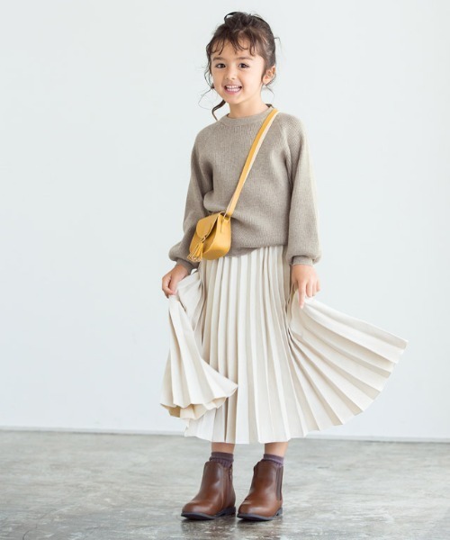 lulpini(ルルピー二)の「kids バックリボンリブニット(ニット/セーター・キッズ・ベージュ/ラベンダー・S/M/L)」の18枚目の写真