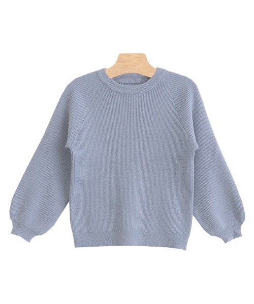 lulpini(ルルピー二)の「kids バックリボンリブニット(ニット/セーター・キッズ・ベージュ/ラベンダー・S/M/L)」の15枚目の写真