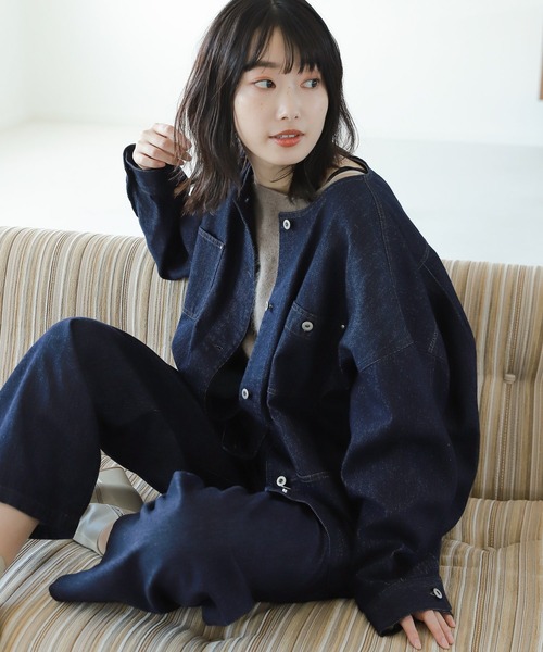 LAKOLE（ラコレ）の「オーバーサイズデニムカバーオール / 229017