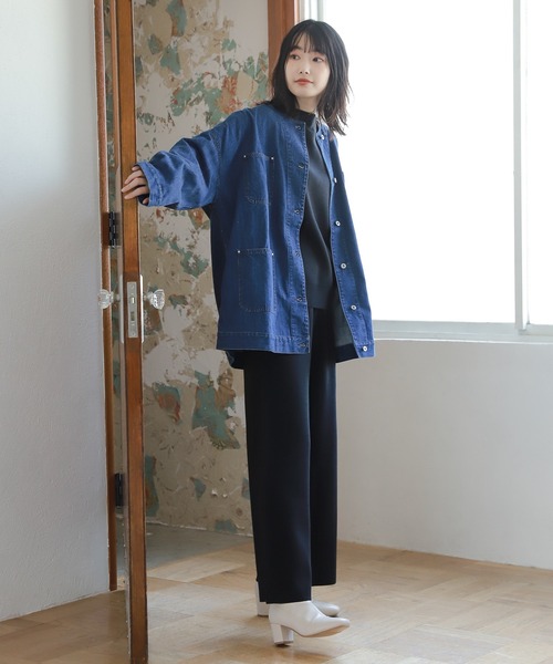 LAKOLE（ラコレ）の「オーバーサイズデニムカバーオール / 229017（カバーオール・レディース・スミクロ/インディゴブルー/ダークインディゴブルー・SMALL/MEDIUM）」の11枚目の写真