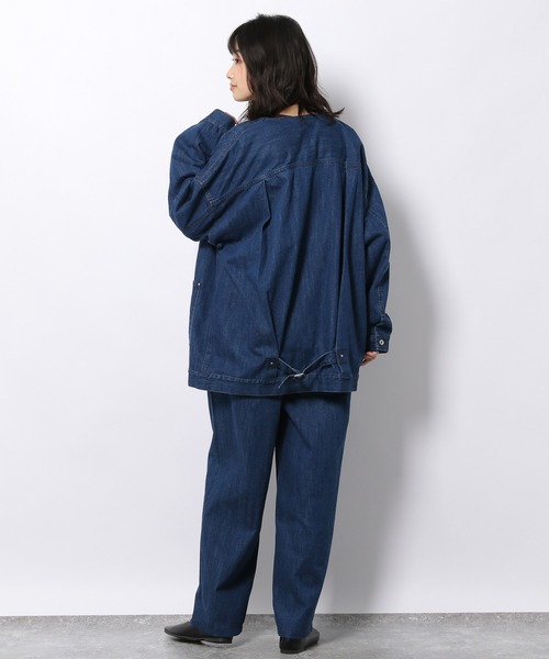 LAKOLE（ラコレ）の「オーバーサイズデニムカバーオール / 229017（カバーオール・レディース・スミクロ/インディゴブルー/ダークインディゴブルー・SMALL/MEDIUM）」の22枚目の写真