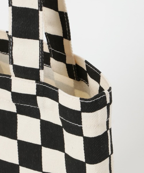 SMELLY(スメリー)の「ミニトート(エコバッグ/サブバッグ・レディース・キャメル/パープル/ミント/マスタード/アイボリー/チェック・-)」の22枚目の写真