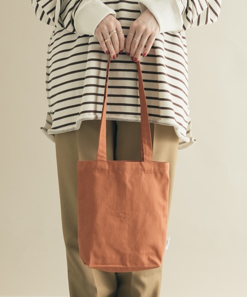 SMELLY(スメリー)の「ミニトート(エコバッグ/サブバッグ・レディース・キャメル/パープル/ミント/マスタード/アイボリー/チェック・-)」の8枚目の写真