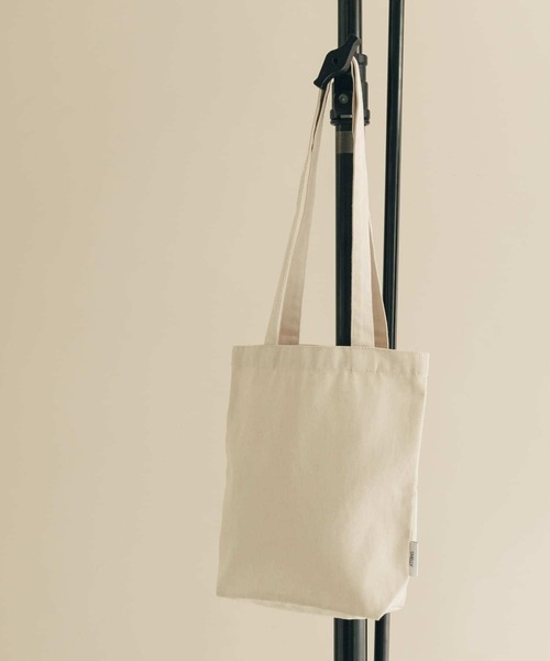 SMELLY(スメリー)の「ミニトート(エコバッグ/サブバッグ・レディース・キャメル/パープル/ミント/マスタード/アイボリー/チェック・-)」の10枚目の写真