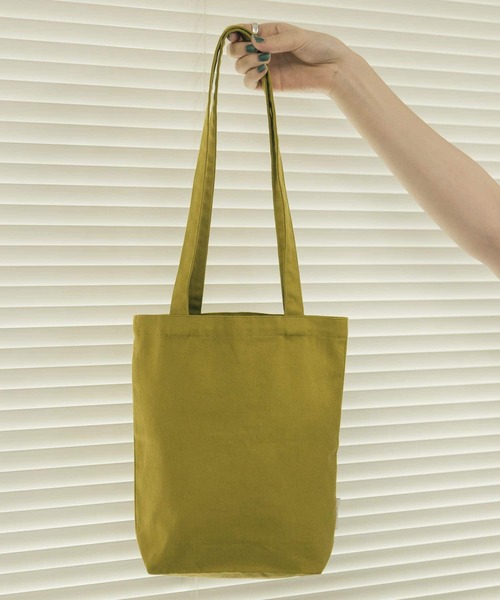 SMELLY(スメリー)の「ミニトート(エコバッグ/サブバッグ・レディース・キャメル/パープル/ミント/マスタード/アイボリー/チェック・-)」の13枚目の写真