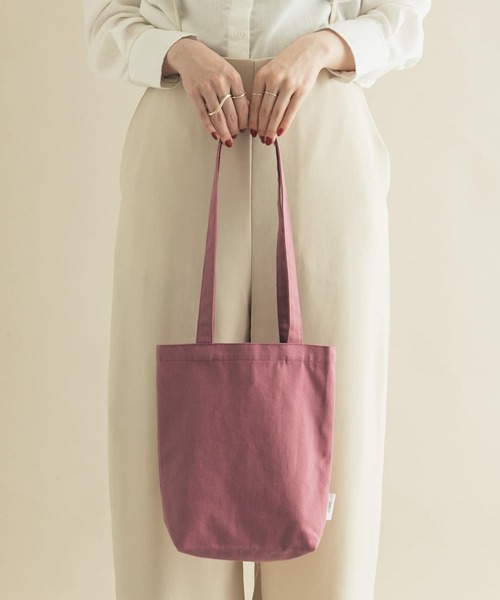 SMELLY(スメリー)の「ミニトート(エコバッグ/サブバッグ・レディース・キャメル/パープル/ミント/マスタード/アイボリー/チェック・-)」の17枚目の写真