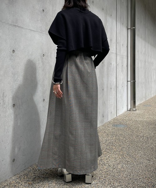 &g'aime（アンジェム）の「【&g’aime】チェックフレアスカート（スカート・レディース・ブラック/ブラウン・FREE）」の18枚目の写真