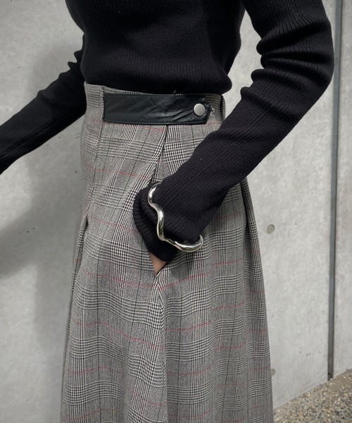 &g'aime（アンジェム）の「【&g’aime】チェックフレアスカート（スカート・レディース・ブラック/ブラウン・FREE）」の20枚目の写真