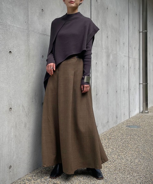 &g'aime（アンジェム）の「【&g’aime】チェックフレアスカート（スカート・レディース・ブラック/ブラウン・FREE）」の21枚目の写真