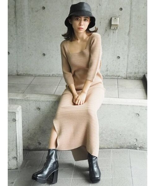 EVRIS（エヴリス）の「フェイクレザーバケットハット（ハット・レディース・ブラック/ブラウン・FREE）」の11枚目の写真