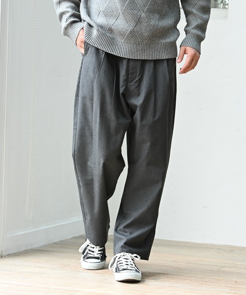 URBAN COLLECTION(アーバンコレクション)の「テーパード イージー ワイドパンツ(その他パンツ・メンズ・チャコール/グレー/ベージュ/ブラック・M/L)」の3枚目の写真