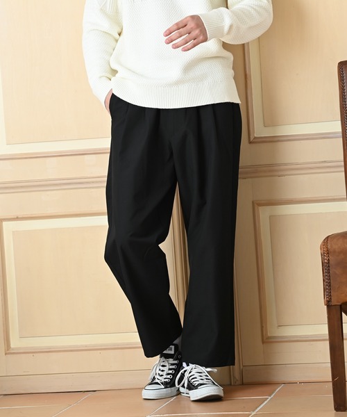 URBAN COLLECTION(アーバンコレクション)の「テーパード イージー ワイドパンツ(その他パンツ・メンズ・チャコール/グレー/ベージュ/ブラック・M/L)」の2枚目の写真