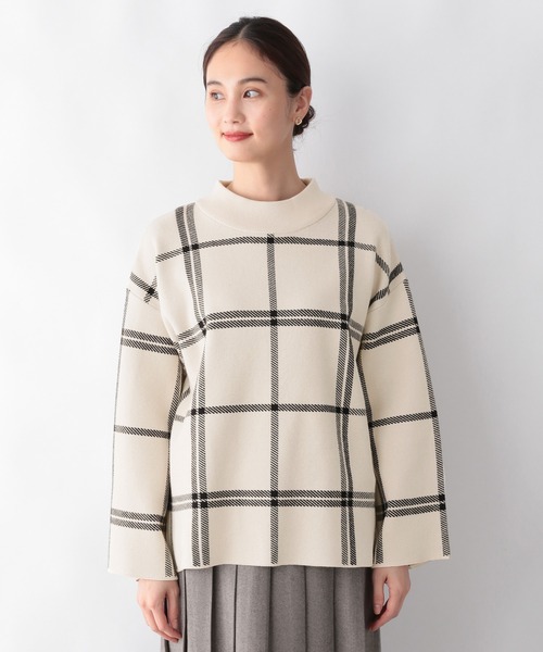 GLOBAL WORK(グローバルワーク)の「メルティー柄タートルプルオーバー/215587(ニット/セーター・レディース・アイボリー/ブラック/ブラウン/グリーン系その他6・MEDIUM/LARGE)」の9枚目の写真