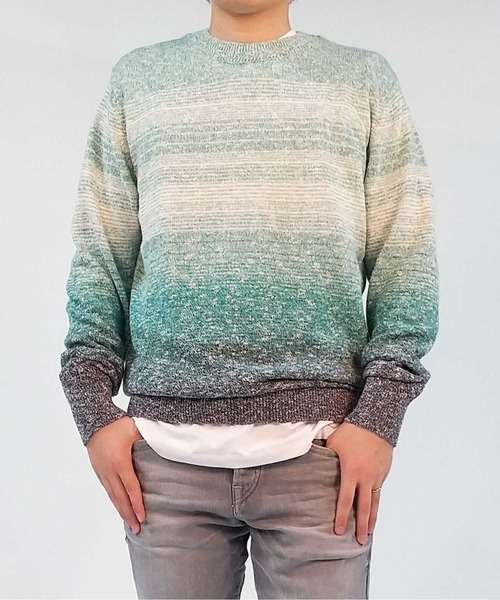 Scotch & Soda ボーダー ニット セーター M グラデーション SCOTCH&SODA（スコッチアンドソーダ）の「グラデーション コットン