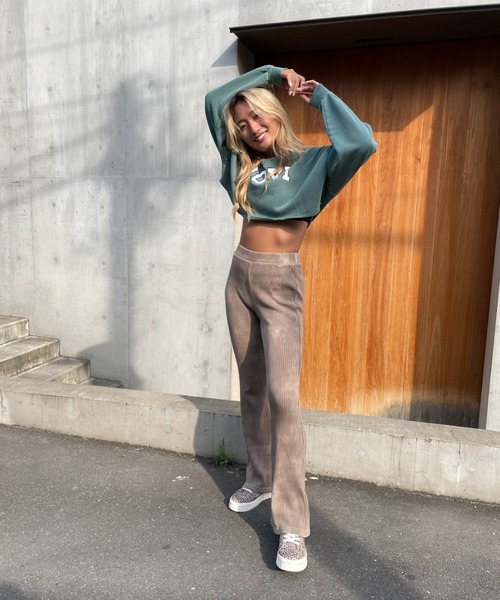 ROXY（ロキシー）の「【ZOZO限定アイテム】COLLEGE LOGO PULLOVE/ロキシーショート丈スウェットトレーナー（スウェット・レディース・ネイビー/グリーン/グレー・FREE）」の16枚目の写真