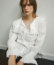 mangata | French chic blouse(Tシャツ/カットソー)