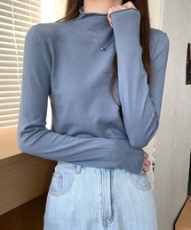 オフネックルーズトップス