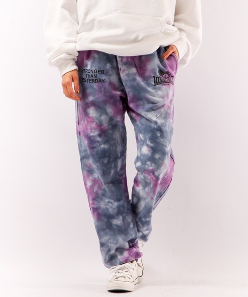 LONSDALE（ロンズデール）の「LONSDALE 裏毛タイダイ スウェットパンツ（スウェットパンツ・メンズ・パープル/グレー・L/LL/M）」の16枚目の写真