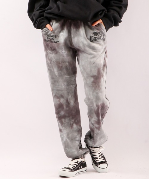 LONSDALE（ロンズデール）の「LONSDALE 裏毛タイダイ スウェットパンツ（スウェットパンツ・メンズ・パープル/グレー・L/LL/M）」の7枚目の写真