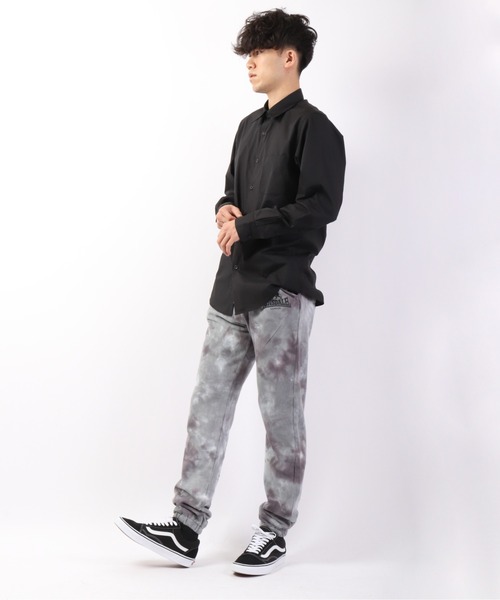 LONSDALE（ロンズデール）の「LONSDALE 裏毛タイダイ スウェットパンツ（スウェットパンツ・メンズ・パープル/グレー・L/LL/M）」の4枚目の写真