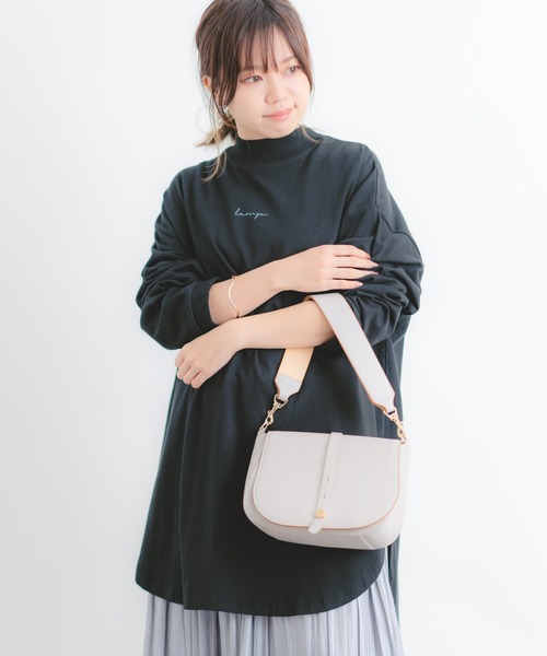 Wordtrobe（ワードトローブ）の「【wordtrobe】空紡糸天竺 布帛切替 バックプリント ロンT（Tシャツ/カットソー・レディース・ブラック・FREE）」の16枚目の写真