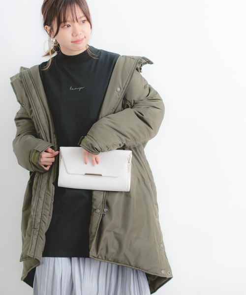 Wordtrobe（ワードトローブ）の「【wordtrobe】空紡糸天竺 布帛切替 バックプリント ロンT（Tシャツ/カットソー・レディース・ブラック・FREE）」の15枚目の写真