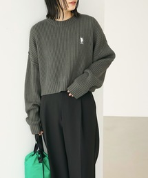 U.S. POLO ASSN. | U.S. POLO ASSN./ユーエスポロアッスン 別注ワンポイント刺繍ショートニット(ニット/セーター)