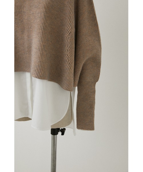 STYLEMIXER（スタイルミキサー）の「2ピースドルマンニット（ニット/セーター・レディース・グレー/ベージュ・FREE）」の17枚目の写真