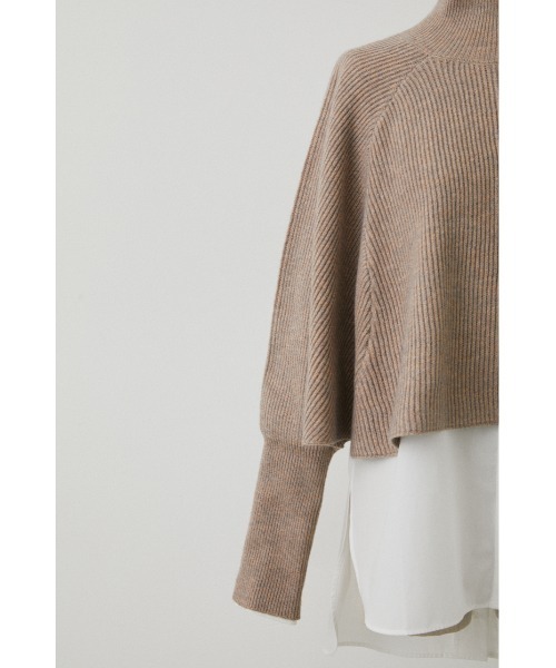 STYLEMIXER（スタイルミキサー）の「2ピースドルマンニット（ニット/セーター・レディース・グレー/ベージュ・FREE）」の18枚目の写真