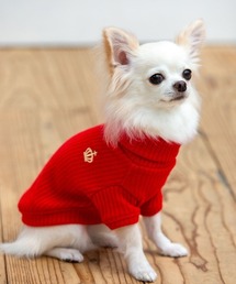 犬と生活（イヌトセイカツ）の「犬と生活/いぬとせいかつ/袖付きプレーンタートル 21AW 1号～4号/犬服(ドッグウェア)（ペットウェア）」