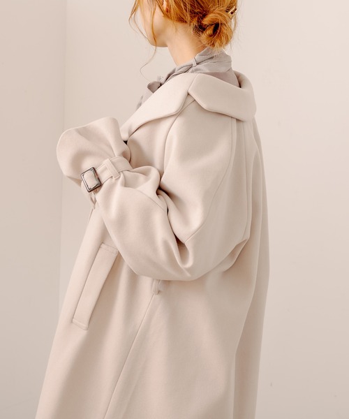 OLIVE des OLIVE(オリーブデオリーブ)の「twinkleチェスターコート(チェスターコート・レディース・ベージュ/ラベンダー/グレイッシュベージュ・FREE)」の10枚目の写真