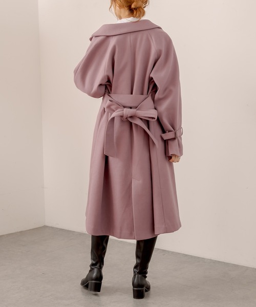 OLIVE des OLIVE(オリーブデオリーブ)の「twinkleチェスターコート(チェスターコート・レディース・ベージュ/ラベンダー/グレイッシュベージュ・FREE)」の16枚目の写真