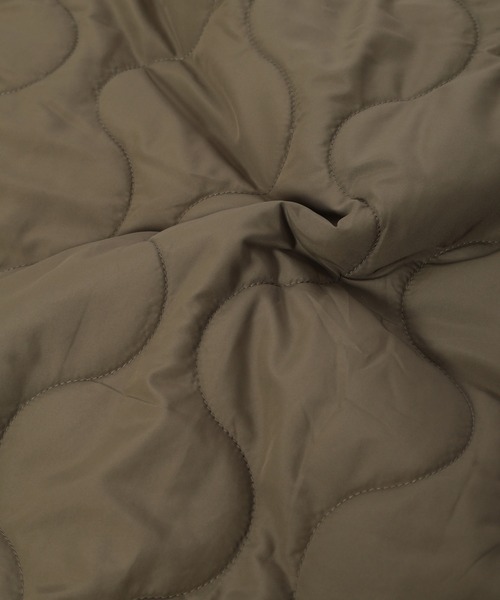 fifth（フィフス）の「【NATSUPOOセレクト】ノーカラーボア切り替えキルティングコート（ノーカラーコート・レディース・ブラック/カーキ・MEDIUM）」の7枚目の写真