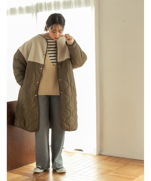 fifth（フィフス）の「【NATSUPOOセレクト】ノーカラーボア切り替え