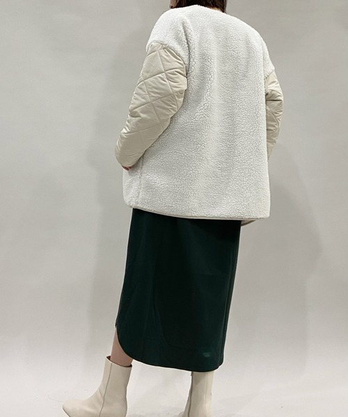 AZUL ENCANTO(アズールエンカント)の「ボア×キルティングリバーシブルジャケット(その他アウター・レディース・ブラック/カーキ/アイボリー・FREE)」の17枚目の写真