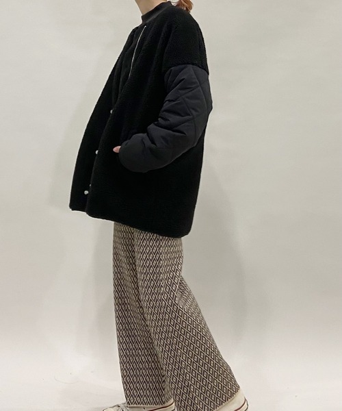 AZUL ENCANTO(アズールエンカント)の「ボア×キルティングリバーシブルジャケット(その他アウター・レディース・ブラック/カーキ/アイボリー・FREE)」の22枚目の写真