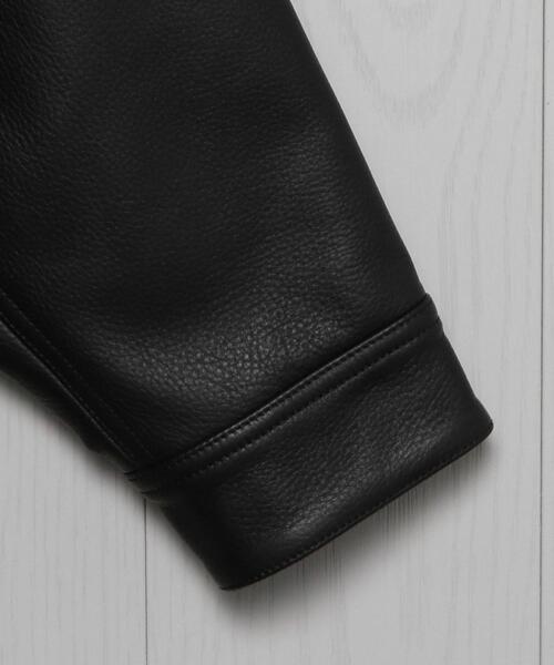 H BEAUTY&YOUTH UNITED ARROWS(エイチビューティーアンドユースユナイテッドアローズ)の「<H>LEATHER LABOR COVERALL JACKET/ジャケット(カバーオール・メンズ・ブラック・S/M/L)」の14枚目の写真