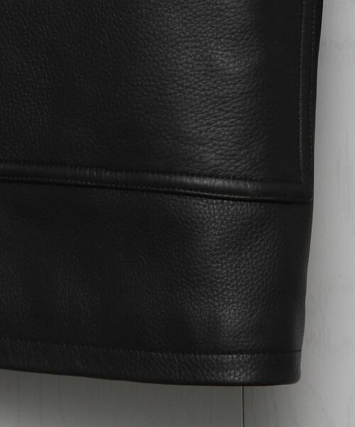 H BEAUTY&YOUTH UNITED ARROWS(エイチビューティーアンドユースユナイテッドアローズ)の「<H>LEATHER LABOR COVERALL JACKET/ジャケット(カバーオール・メンズ・ブラック・S/M/L)」の15枚目の写真