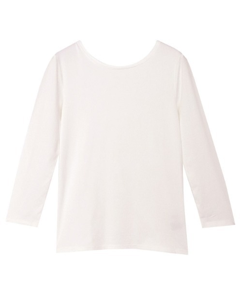 Pierrot（ピエロ）の「［シアバター加工］あったかインナー（インナーウェア/肌着・レディース・ブラック/オフホワイト/ブラック系その他/ホワイト系その他・M/L/S）」の3枚目の写真