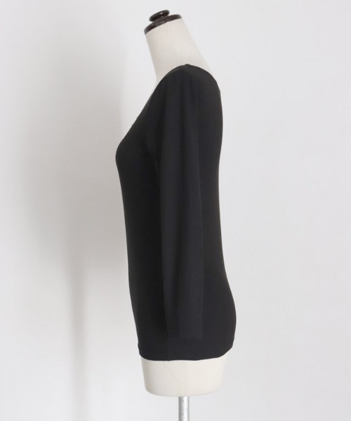 Pierrot（ピエロ）の「［シアバター加工］あったかインナー（インナーウェア/肌着・レディース・ブラック/オフホワイト/ブラック系その他/ホワイト系その他・M/L/S）」の7枚目の写真