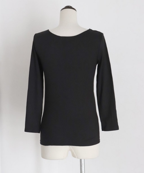 Pierrot（ピエロ）の「［シアバター加工］あったかインナー（インナーウェア/肌着・レディース・ブラック/オフホワイト/ブラック系その他/ホワイト系その他・M/L/S）」の6枚目の写真