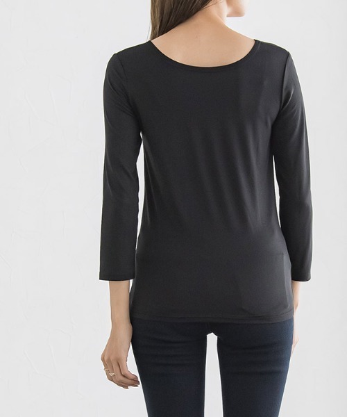 Pierrot（ピエロ）の「［シアバター加工］あったかインナー（インナーウェア/肌着・レディース・ブラック/オフホワイト/ブラック系その他/ホワイト系その他・M/L/S）」の10枚目の写真